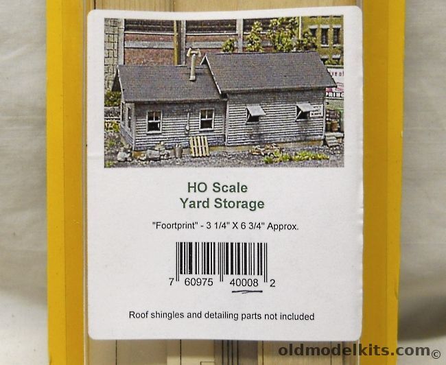 Northeastern Scale Models 1/87 Yard Storage Buliding STS Series - HO Craftsman Kit, 4008 plastic model kit